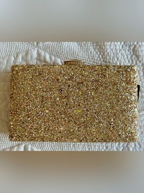 Gold Glitter Sparkle Evening Clutch